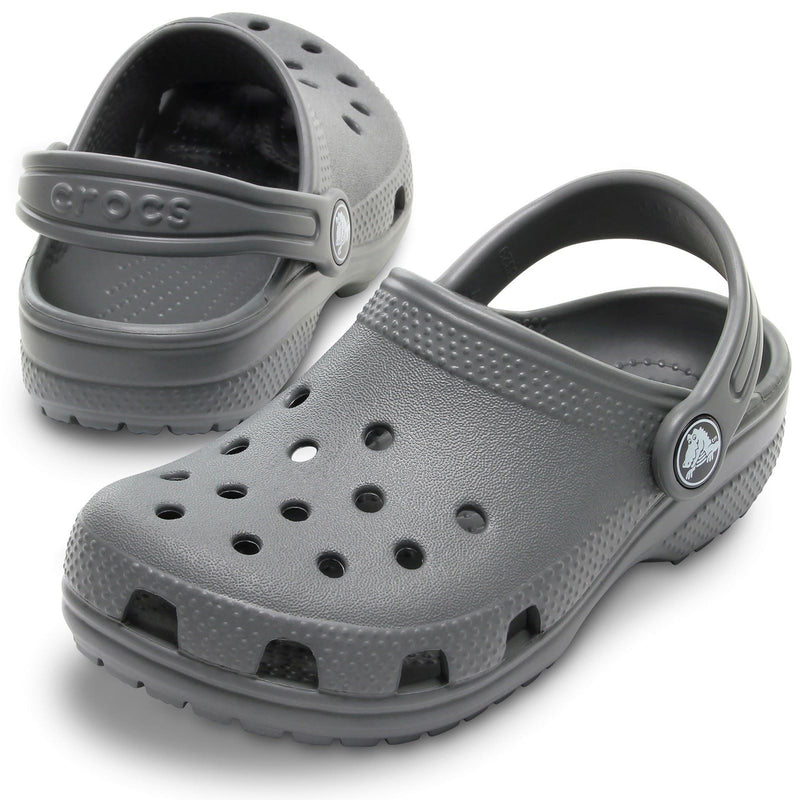 Crocs Toddler Classic Croslite Rubber Slate Grey Loafers