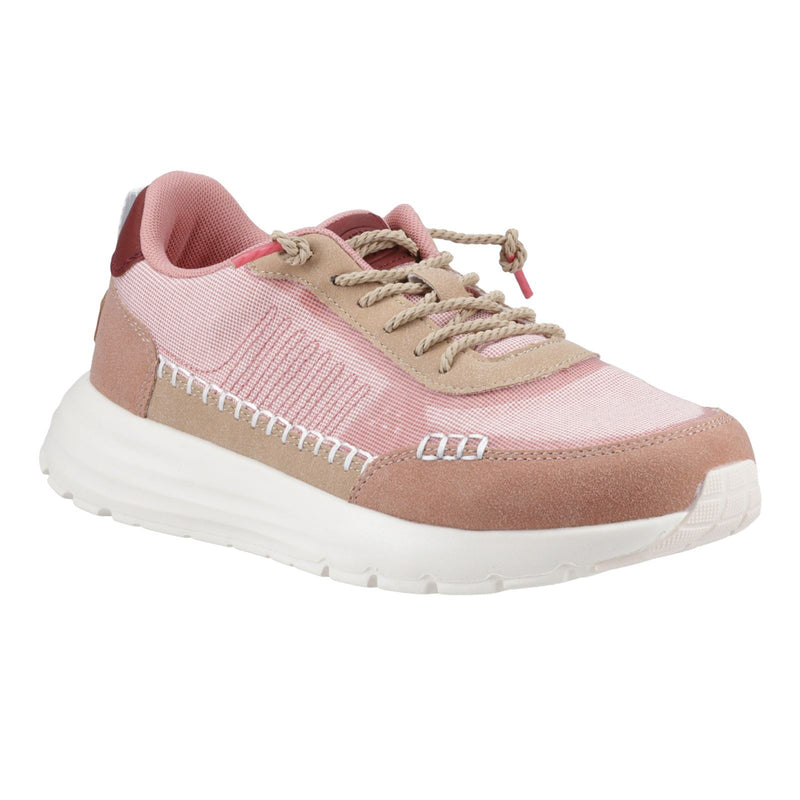 HEYDUDE Sirocco Alta Boho Synthetic Blend Women's Rose Pink Sneakers