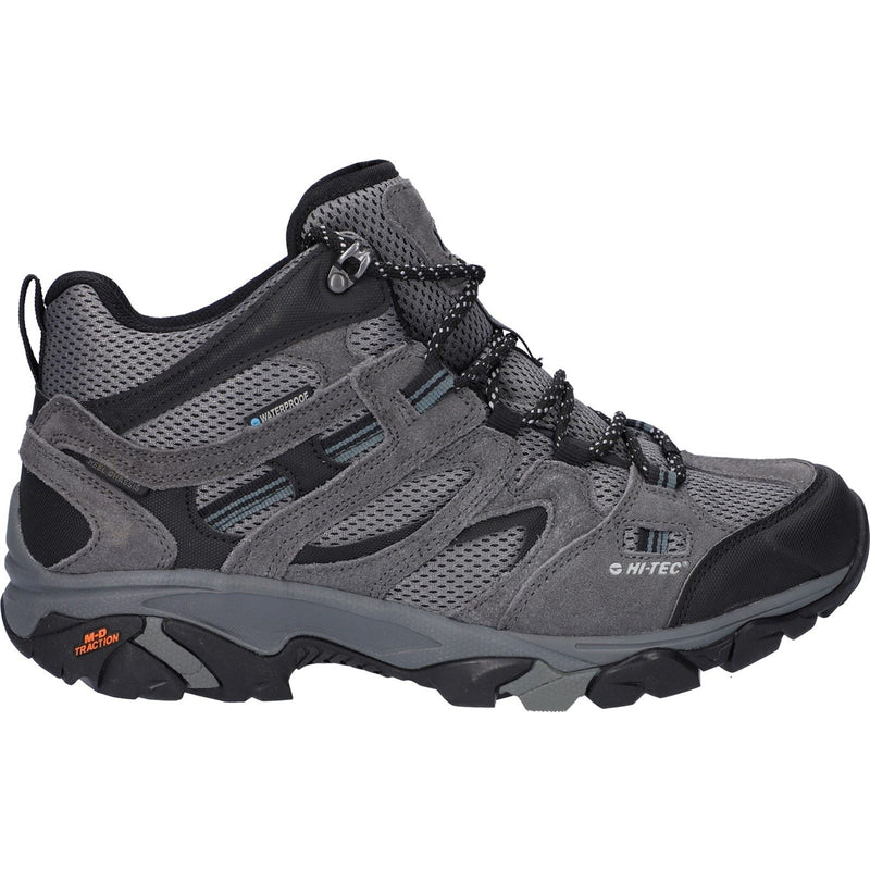 Hi-Tec Apex Lite Mid Synthetic Men's Grey Hiking Boots