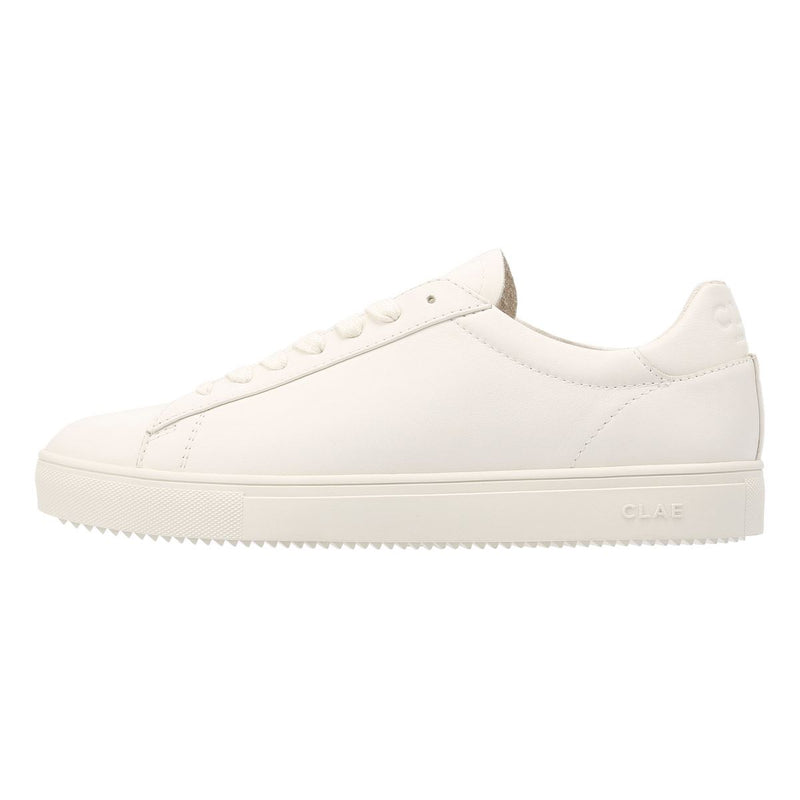 Clae Bradley Essentials Leather Men's Triple White Sneakers