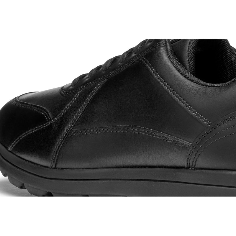 Geox U SPHERICA EC12 Leather Bovine Full Grain Men's Black Sneakers