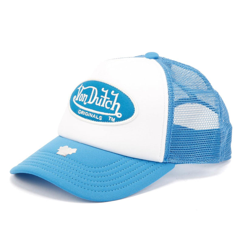 Von Dutch Trucker Tampa Cotton White / Blue Caps