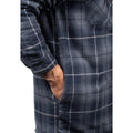 Dickies Fleece Hood Flannel Men's Blue Shirt Jacket