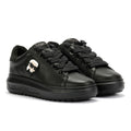 Karl Lagerfeld Kapri Lug Karl NFT Lo Lace Leather Women's Black Sneakers