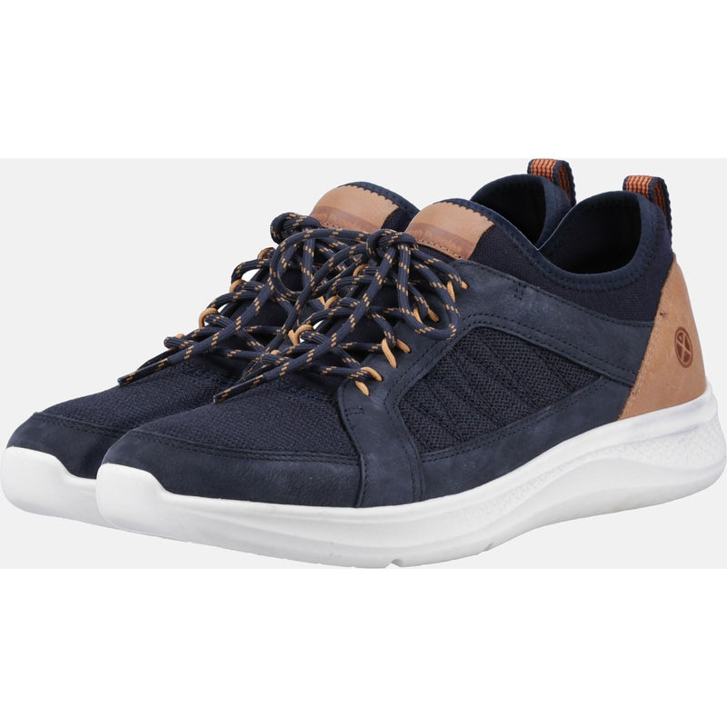 Hush Puppies Elevate Textile Men's Navy Sneakers