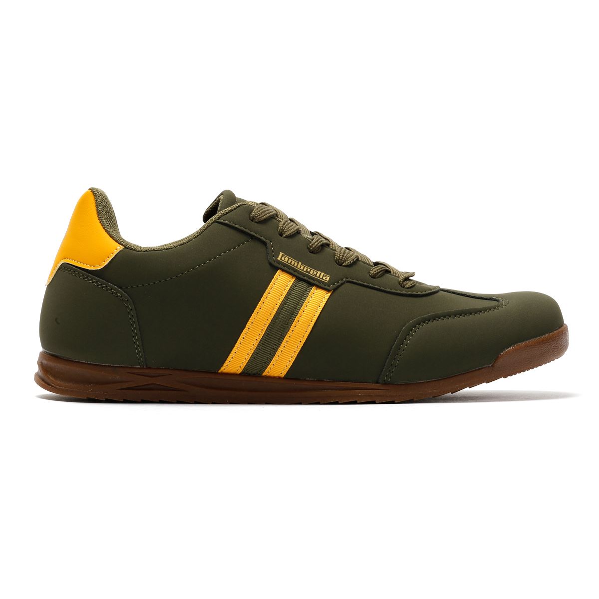 Lambretta Tackle Men's Khaki/Gold Sneakers