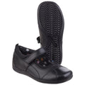 Hush Puppies Cindy Junior Leather Girls Black Shoes