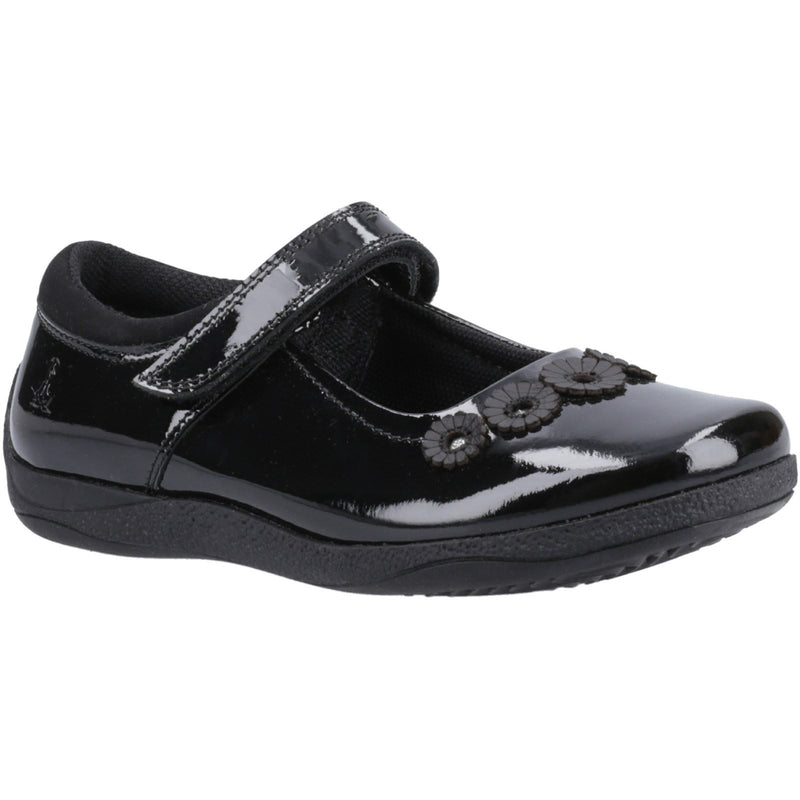 Hush Puppies Christina Patent Senior Leather Girls's Black Shoes