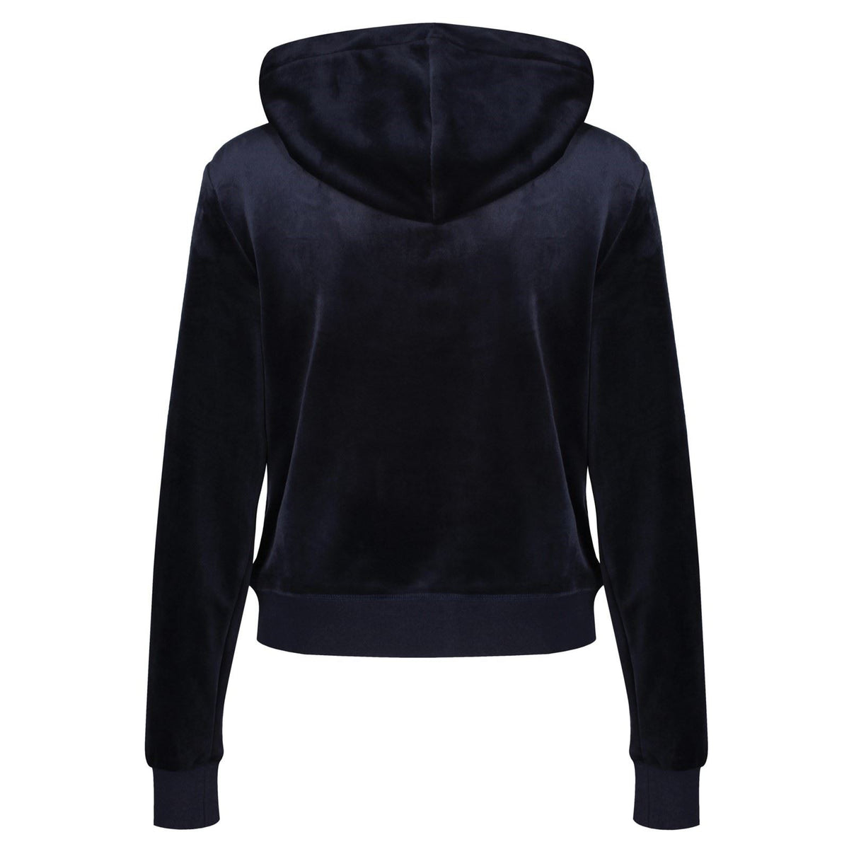 Juicy Couture Robertson Classic Jacket Polyester Women's Blue Hooded Sweatshirt
