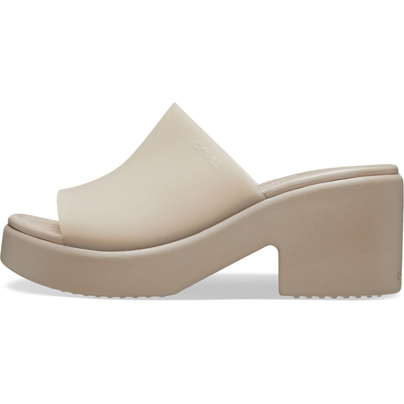 Crocs Brooklyn Slide Heel Women's Taupe Heels