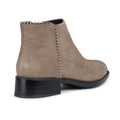 Geox Resia 100% Leather Bovine Suede Women's Dark Beige Boots