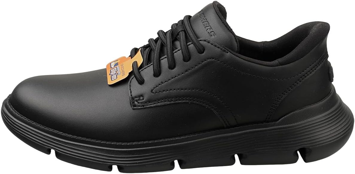 Skechers Garza Duran Leather Men's Black Sneakers