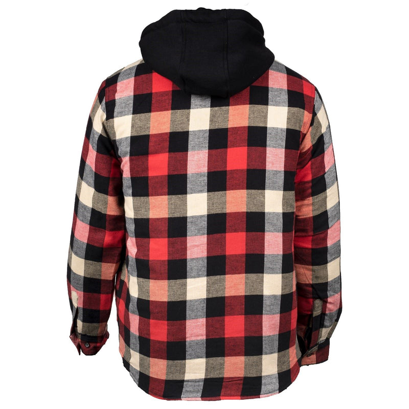Hard Yakka Quilted Flannel Shacket Men's Red Shirt Jacket