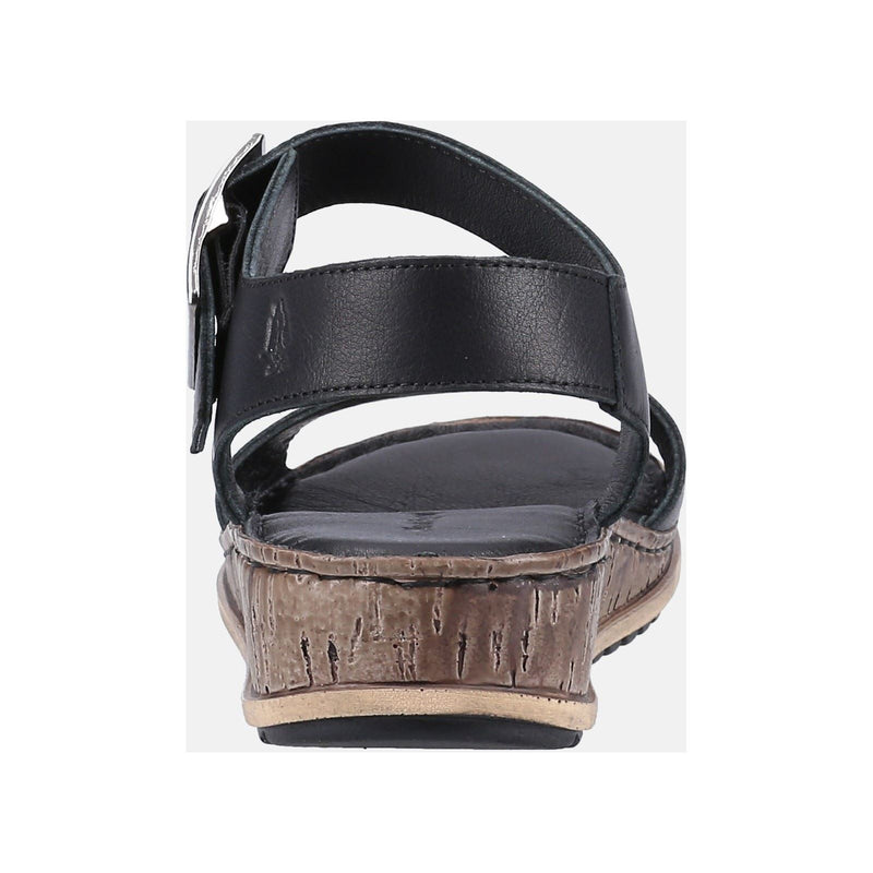 Hush Puppies Ellie Leather Women's Black Sandals