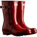 Hunter Original Short Gloss Rubber Women's Military Red Wellington Boots