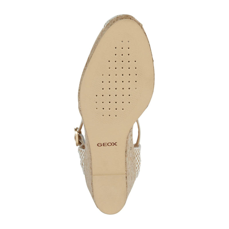 Geox D GELSA Textile Women's Light Sand Sandals