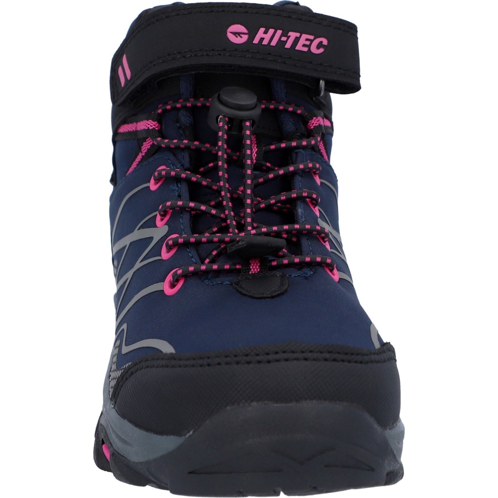 Hi-Tec Blackout Mid Polyester Girl's Navy/Magenta Hiking Boots