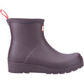 Hunter Play Short Rubber Women's Black/Grape Wellington Boots