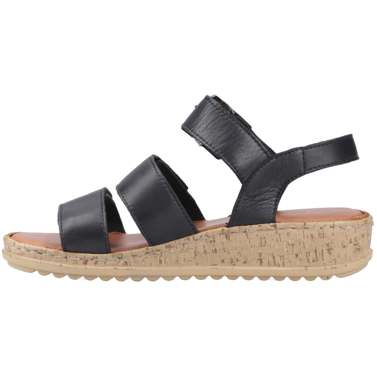 Hush Puppies Eliana Leather Women's Black Sandals