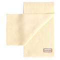 Hunter Arrinay Ribbed Pom Beanie/Scarf Box Set Unisex Adults White Hat & Scarf Set - One Size