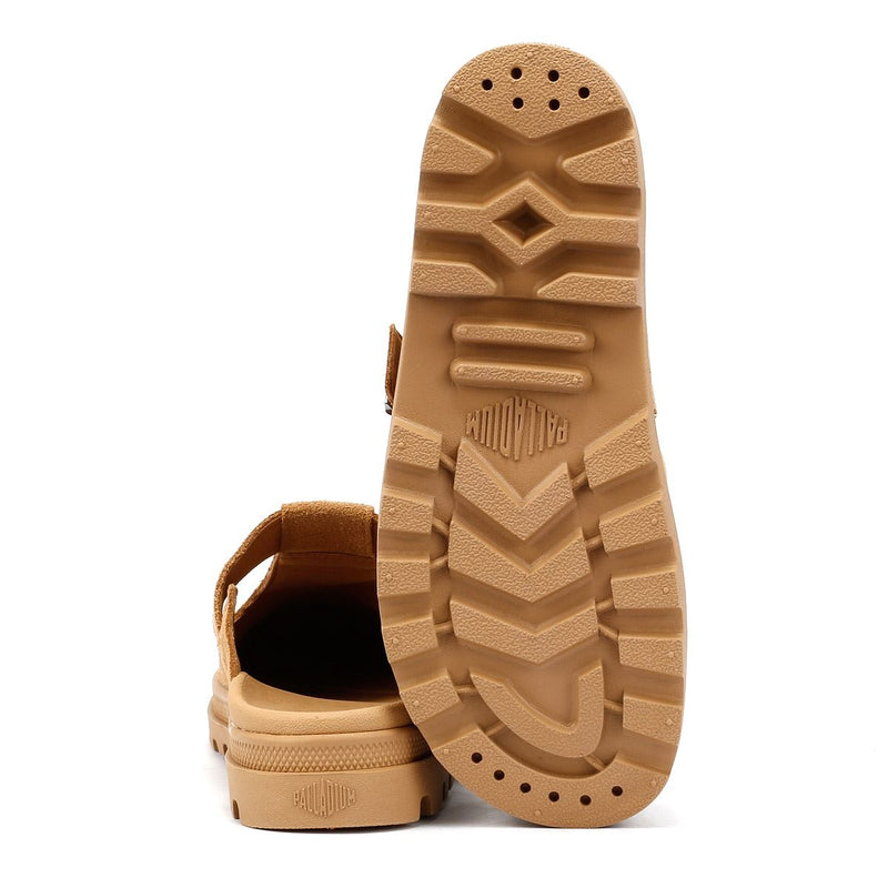 Palladium Dunelite Pyla Suede Dear Brown Mules