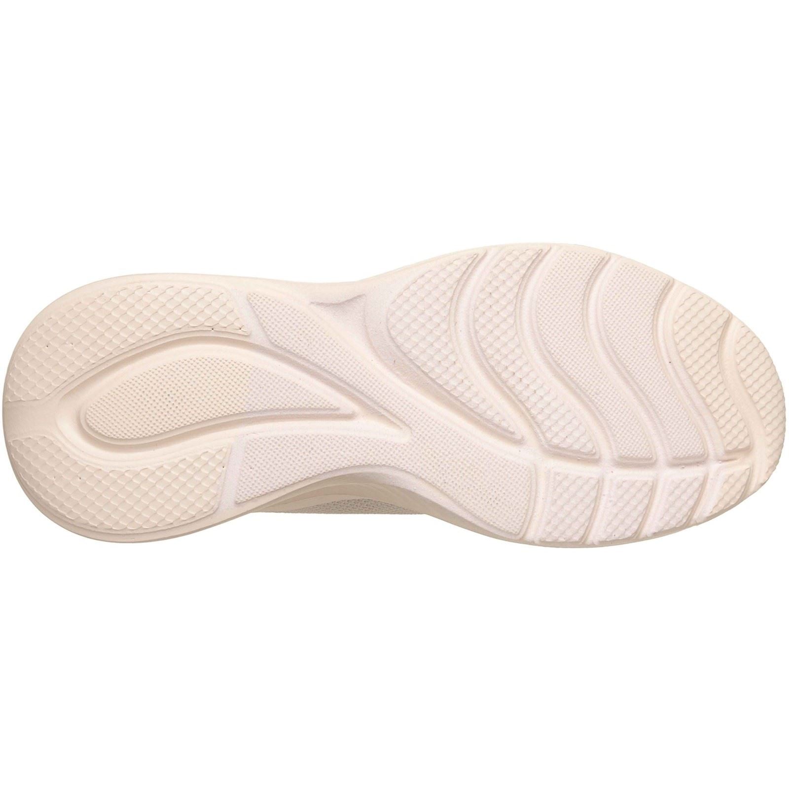 Skechers Bobs Squad Waves Current Look Textile Women's Off White Sneakers