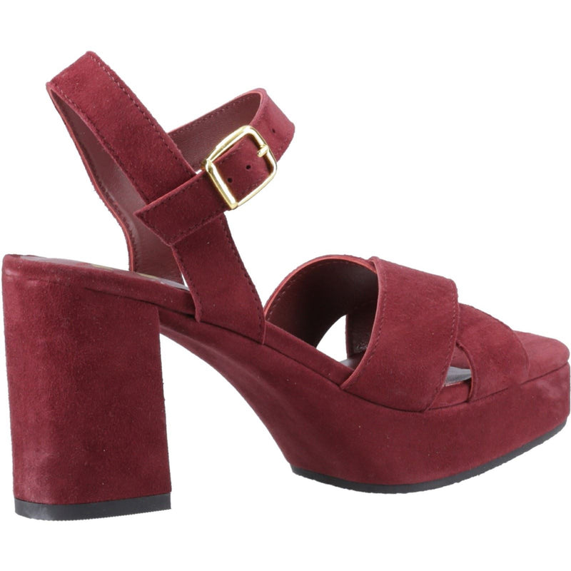 Hush Puppies Ophelia Suede Women's Bordeaux Sandals