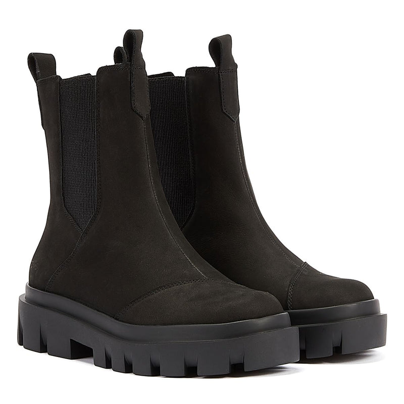 TOMS Rowan Leather Women's Black Boots