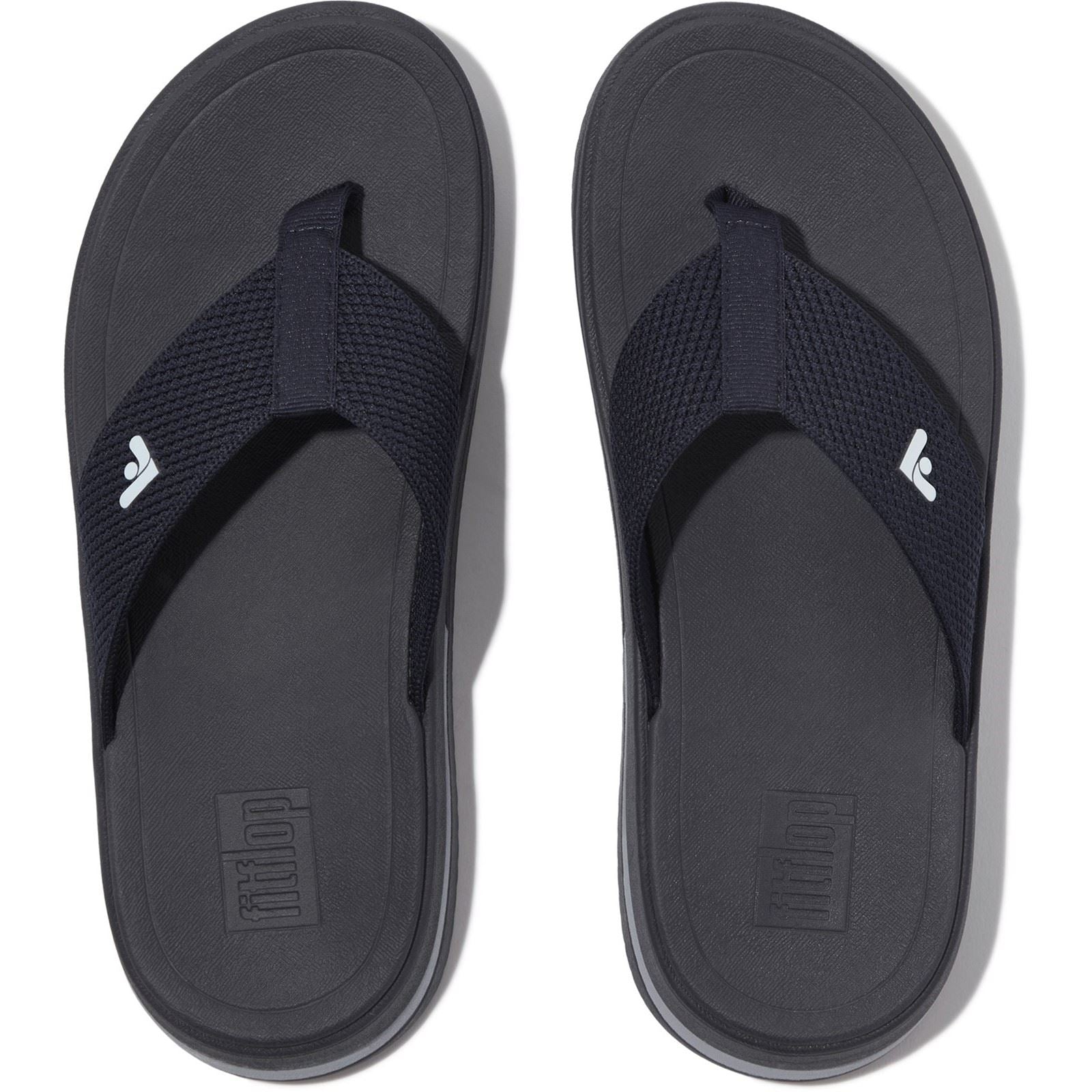Fitflop Surff Two-tone Polyester Women's Midnight Navy Wide Sandals