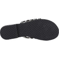 Hush Puppies Paris Slide Suede Women's Black/Silver Sandals