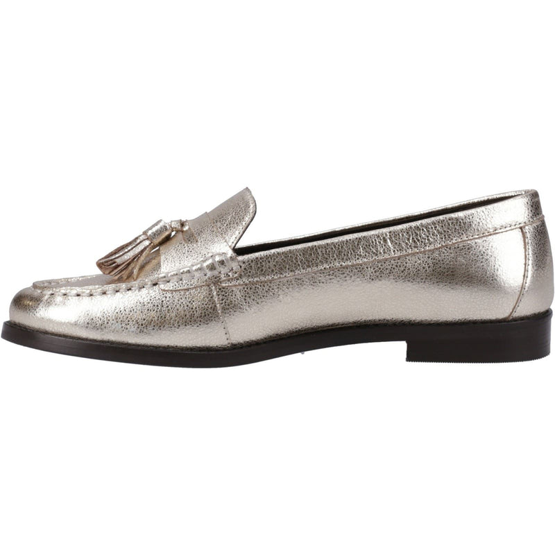 Hush Puppies Connie Leather Women's Gold Loafers