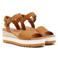 TOMS Diana Leather Women's Tan Wedges