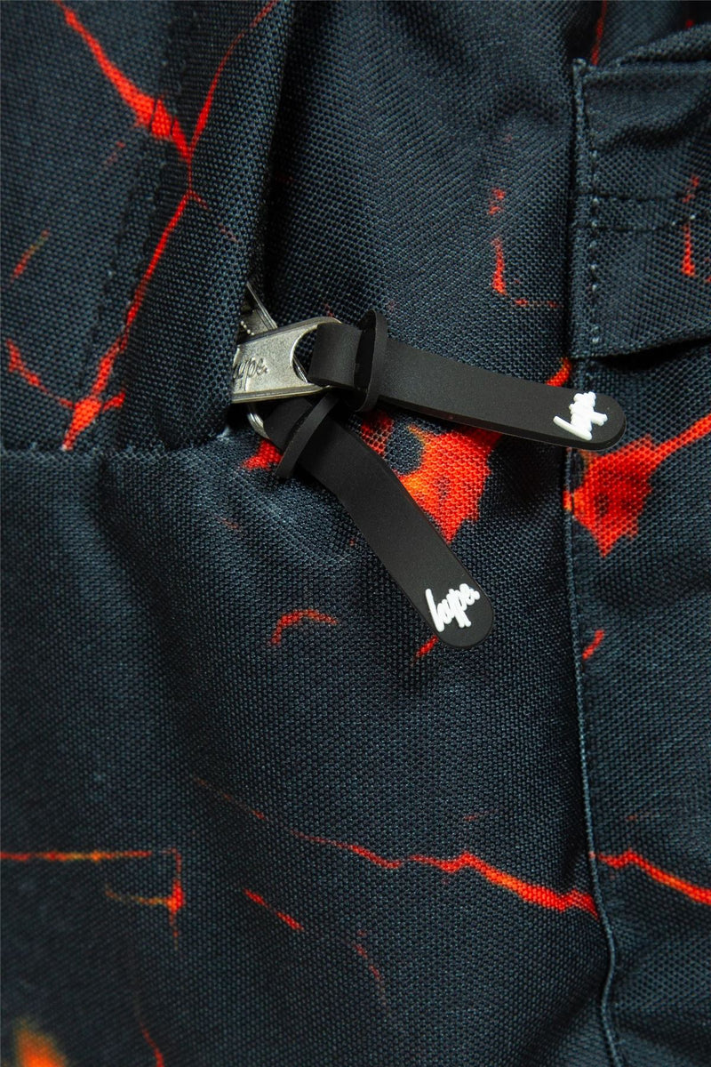 Hype Iconic Boy's Black Lava Backpack
