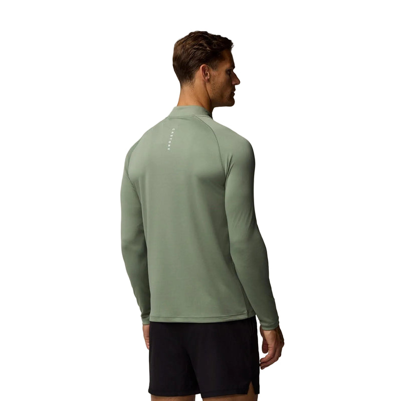 Castore Adapt Training 1/4 Zip Top Polyester Men's Green Activewear T-Shirts