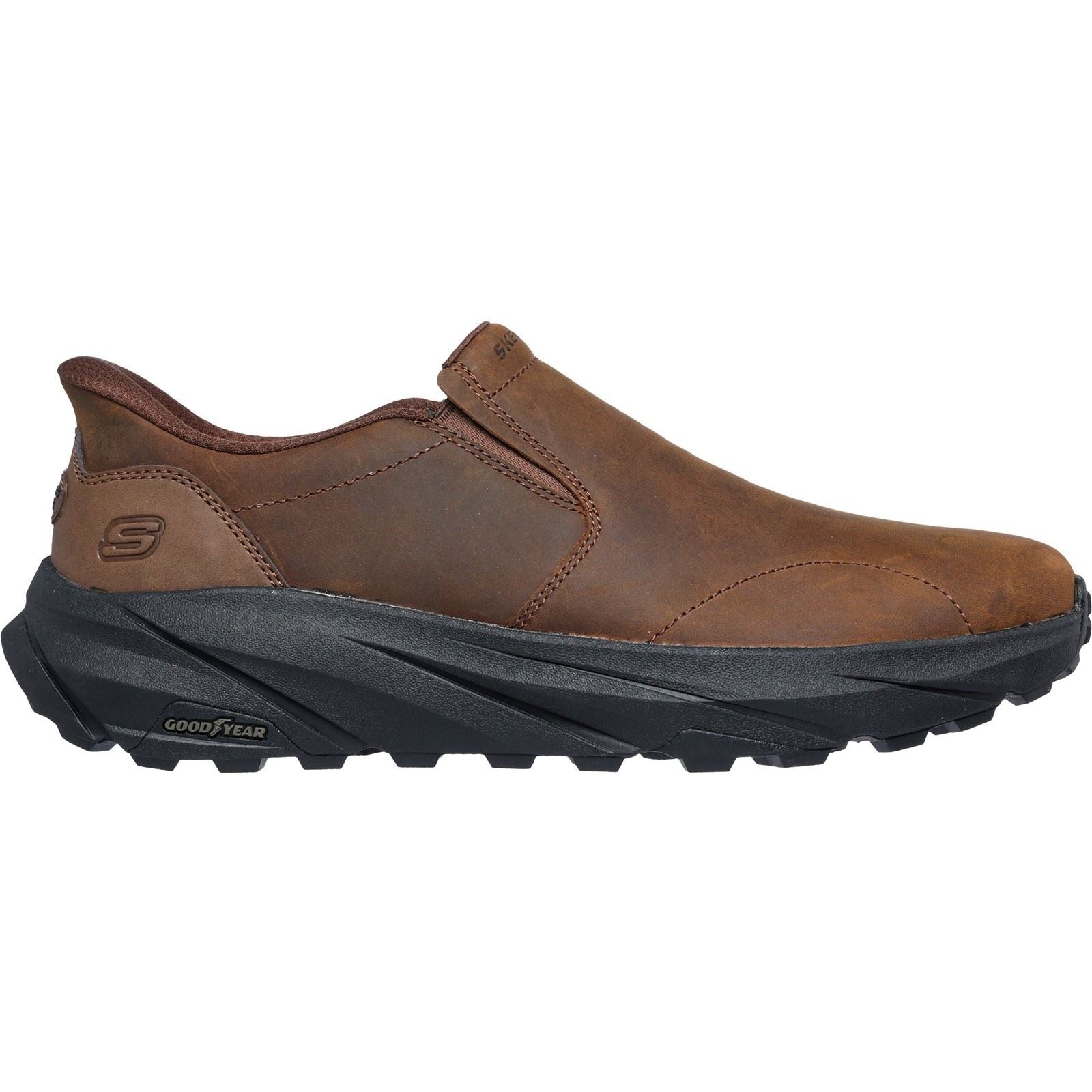 Skechers Conner Rayne Leather Men's Dark Brown Loafers