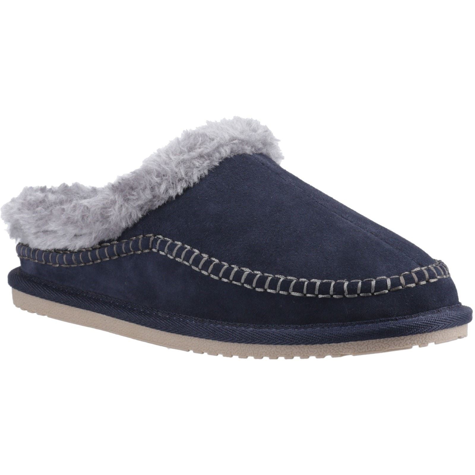 Hush Puppies Atticus Suede Men's Navy Slippers
