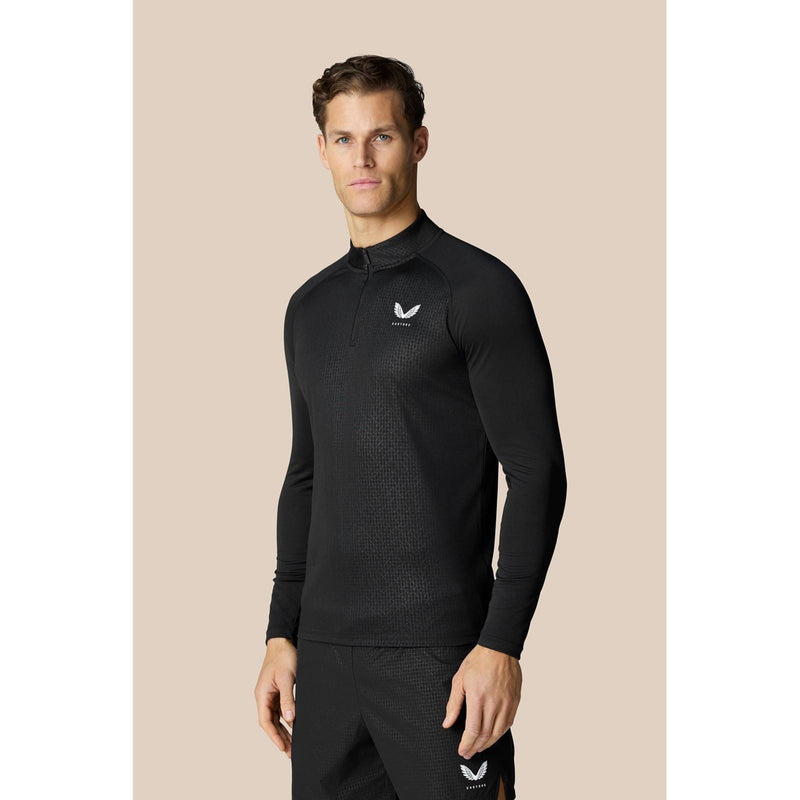 Castore Adapt 1/4 Zip Top Polyester Men's Black Activewear T-Shirts