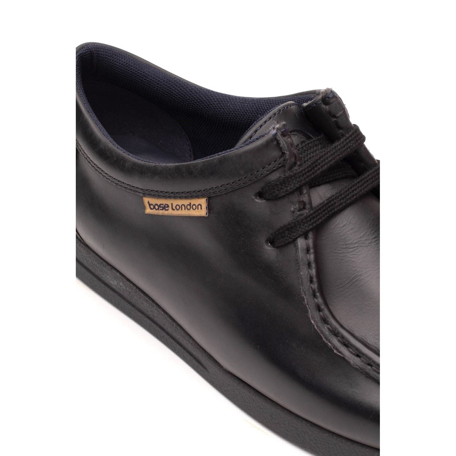 Base London Koko Leather Men's Black Moccasins Shoes