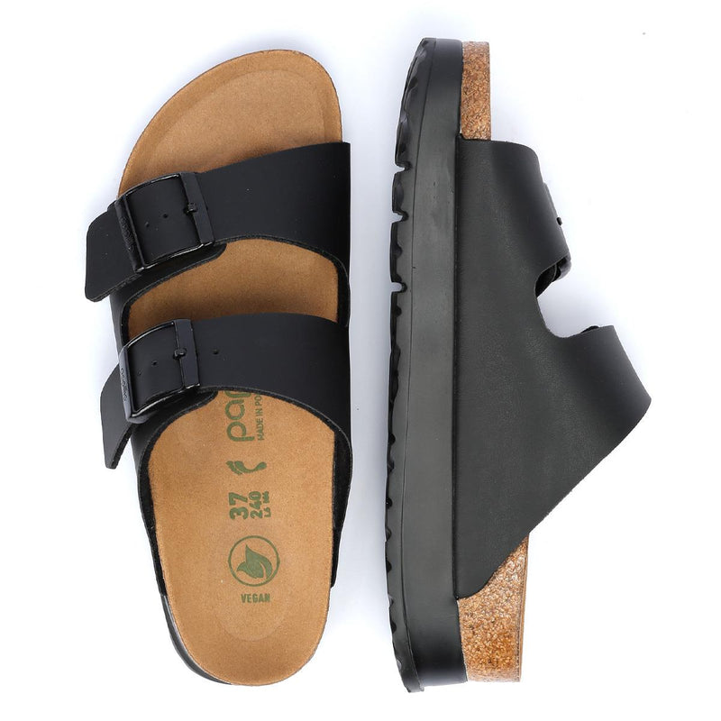 Birkenstock Arizona Flex Platform Women's Black Narrow Sandals