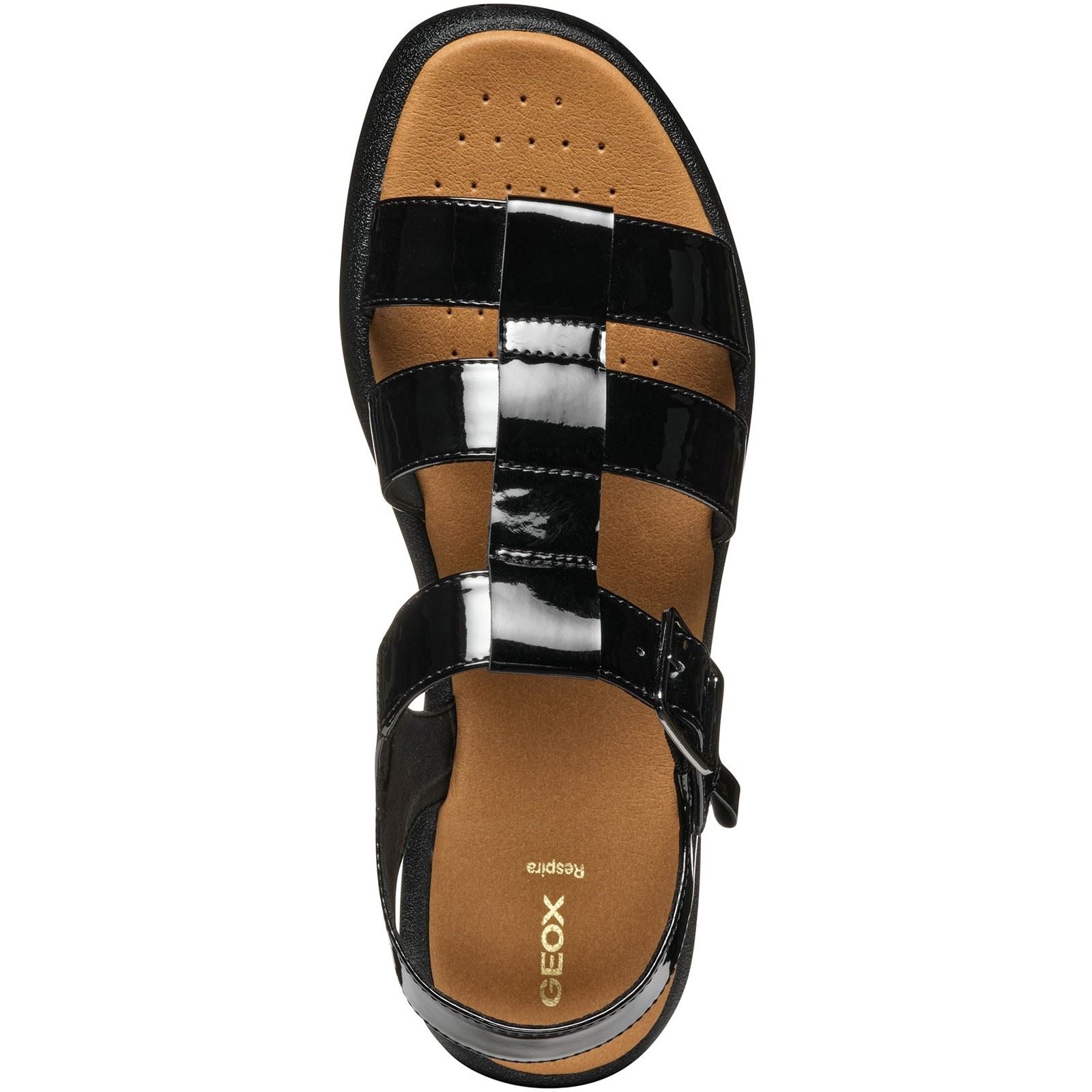 Geox D CAMALEI Synthetic Synthetic Women's Black Sandals