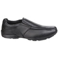 Hush Puppies Bespoke Youth Boys Black Leather Loafers