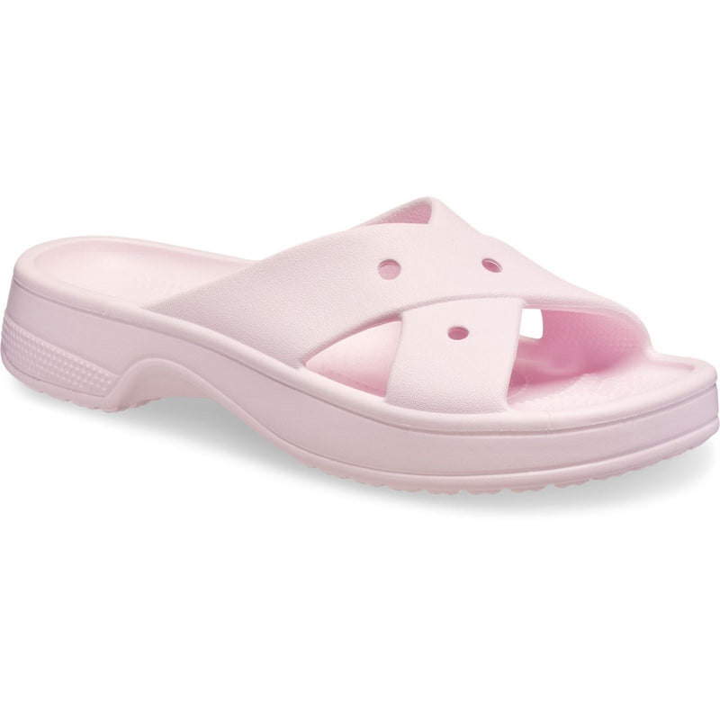 Crocs Classic Cross Strap Synthetic Women's Pink Milk Sandals