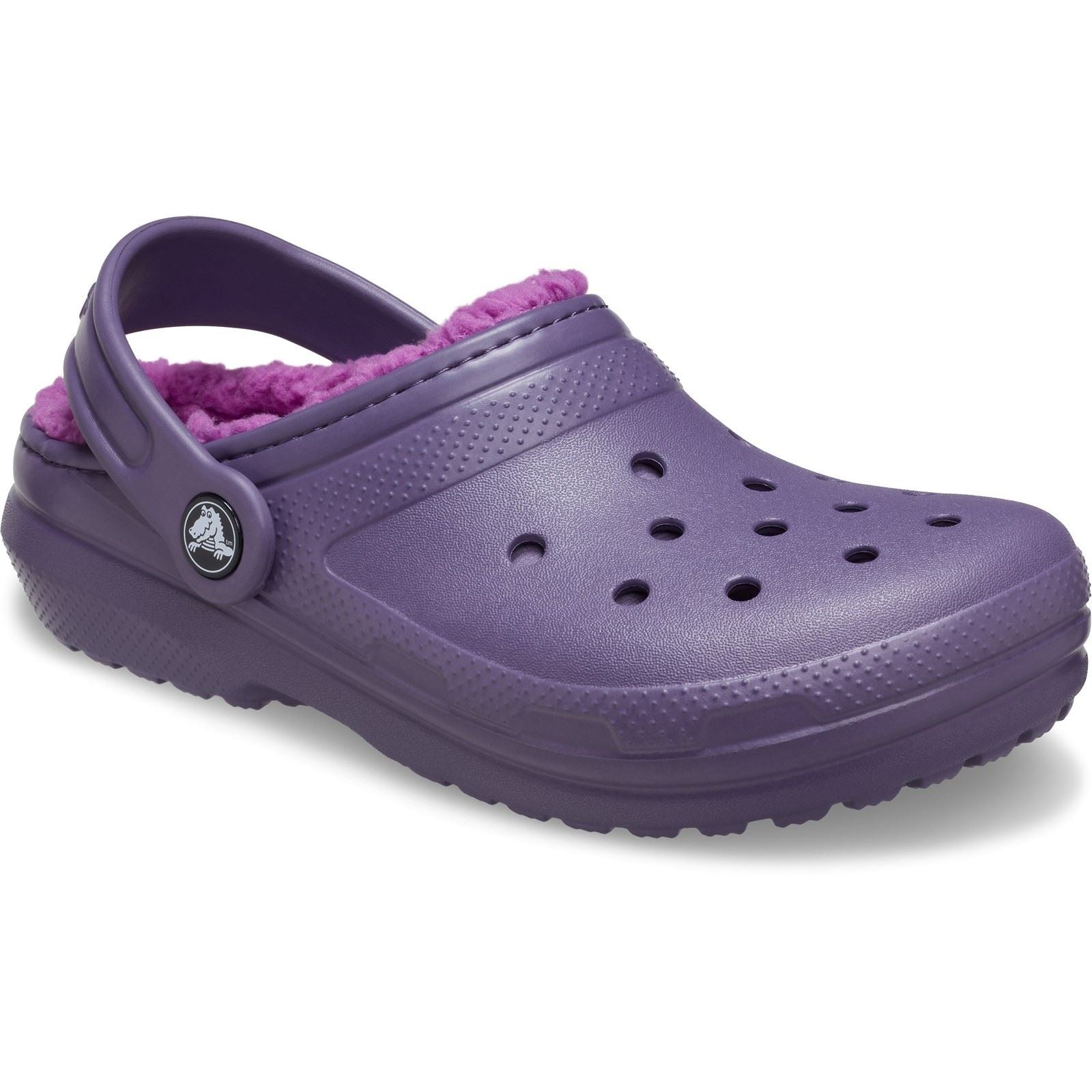 Crocs Classic Lined Thermoplastic Kid's Nightshade Clogs