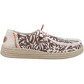 HEYDUDE Wendy Espadrille Retro Palm Cotton Blend Women's Downtown Brown/Egret Espadrilles