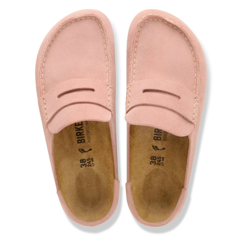 Birkenstock Naples Suede Women's Pink Clay Regular Clogs