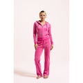 Juicy Couture Robertson Classic Jacket Polyester Women's Bright Pink Hooded Sweatshirt