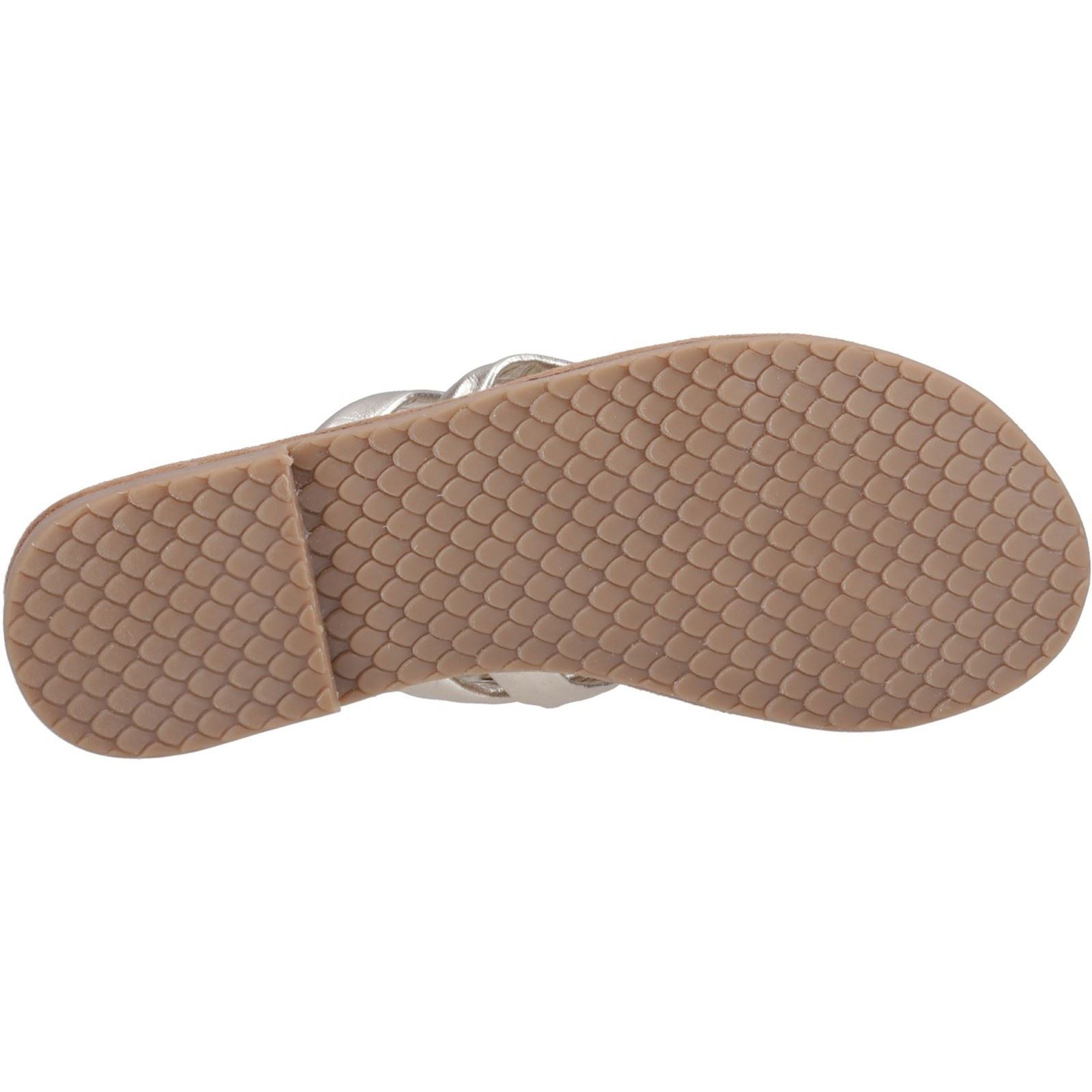 Hush Puppies Hope Leather Women's Gold Sandals