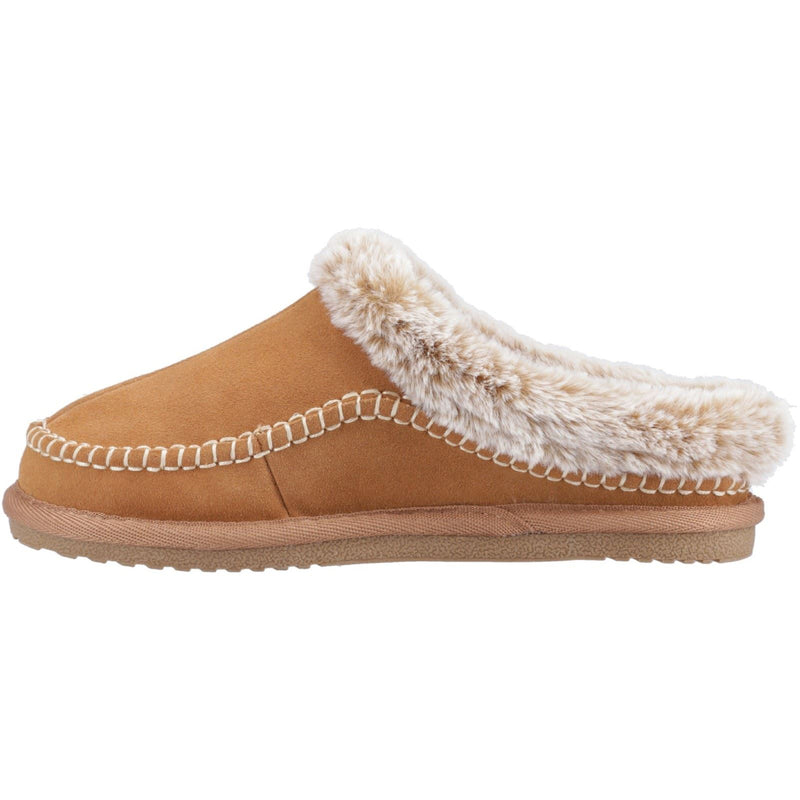 Hush Puppies Anika Suede Women's Tan Slippers