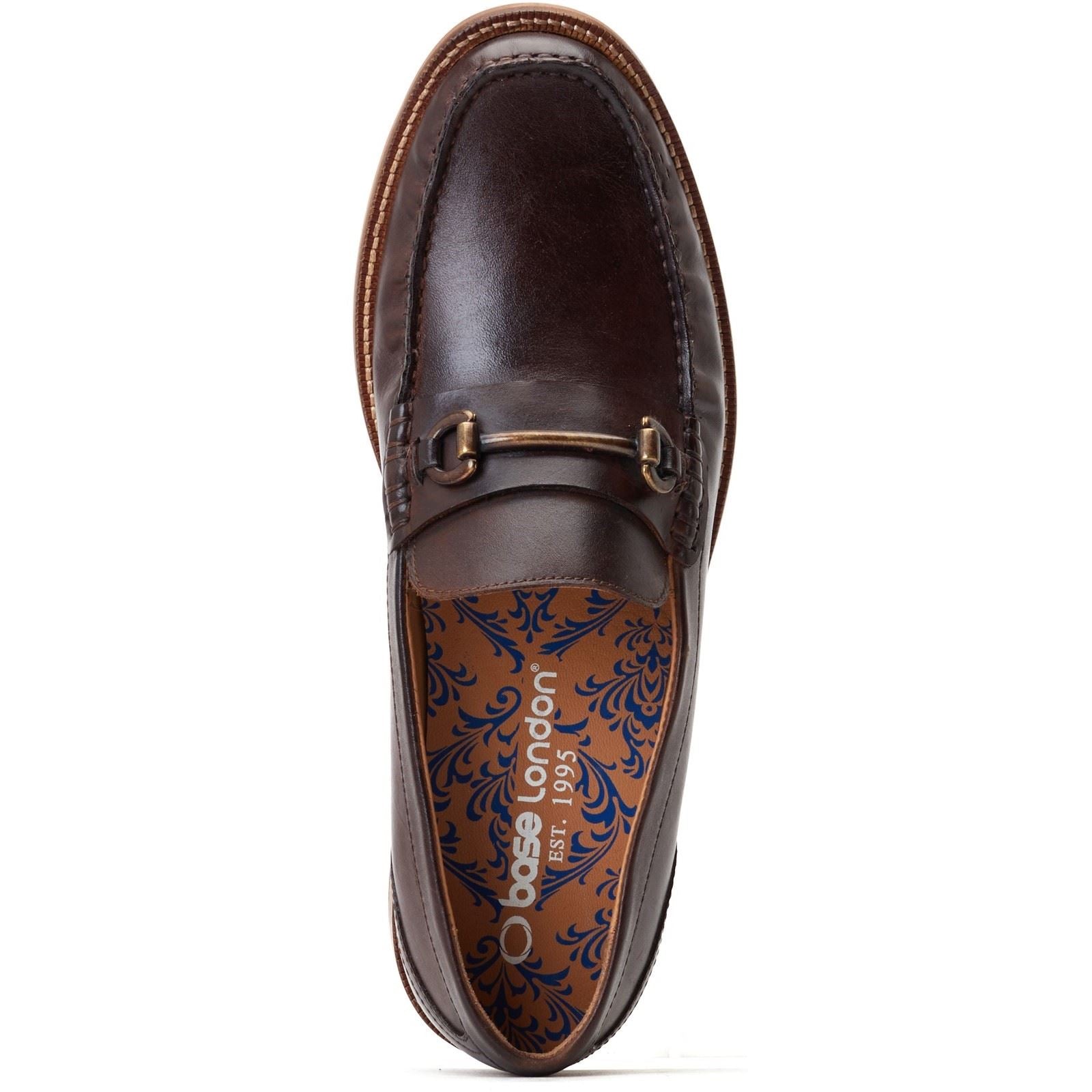 Base London Madison Leather Men's Brown Loafers