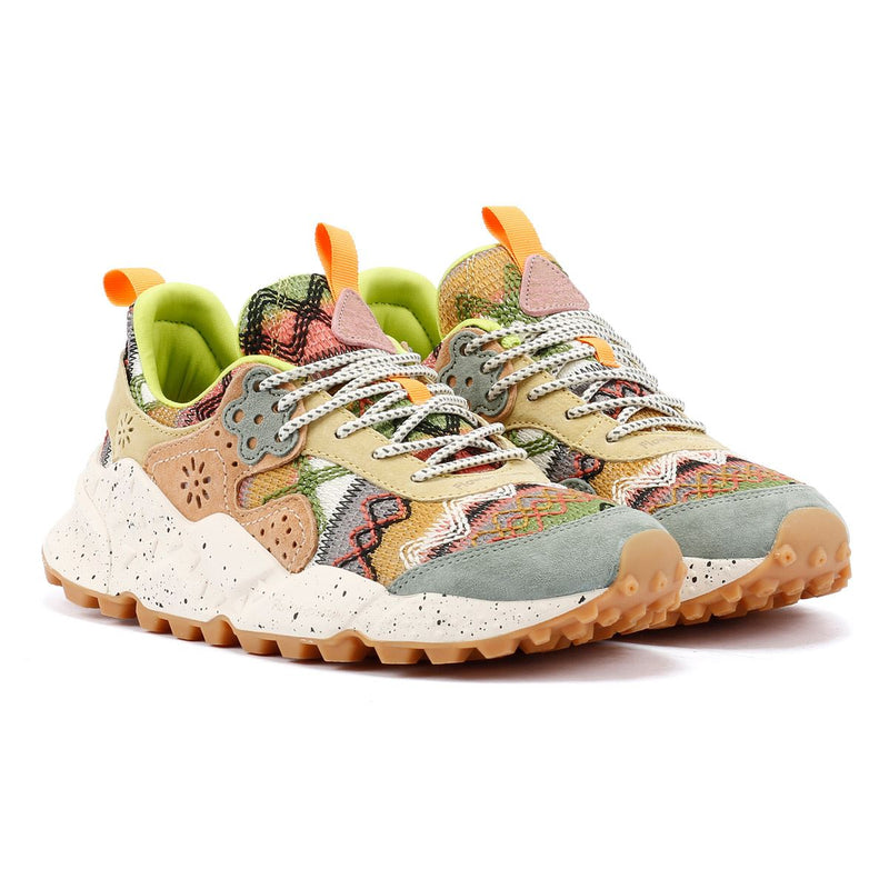 Flower Mountain Kotetsu Knit Women's Green Aztec Sneakers